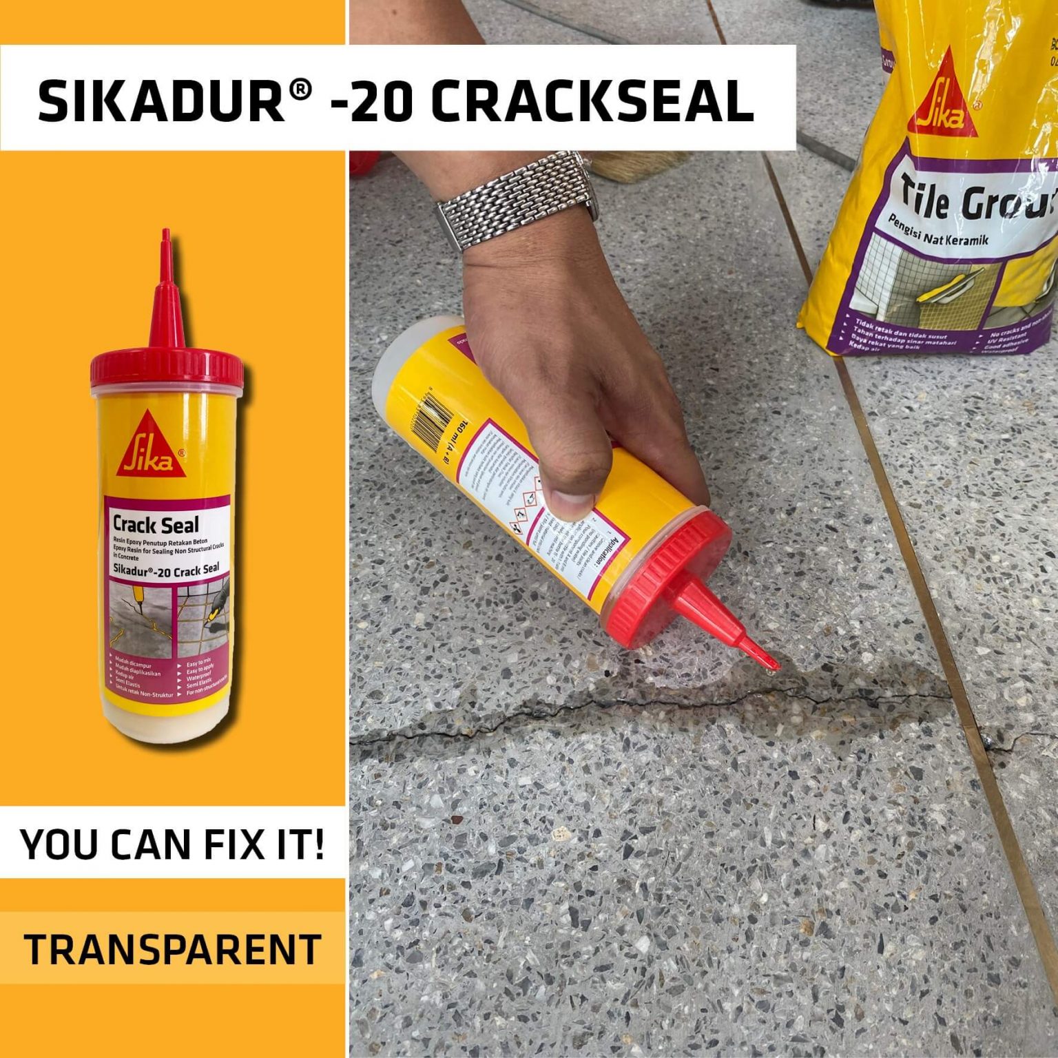 KEO TRÁM SIKADUR 20 CRACK SEAL